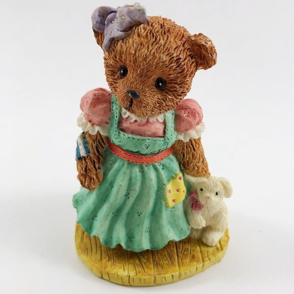 Vintage YOUNG'S Resin Bear Figurines - Rustic Baby Bears Nursery Collection - Picture 2 of 14